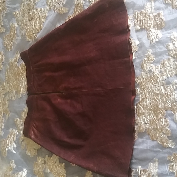 SOLD. Organic John Patrick Distressed Leather Skirt - Picture 2 of 16